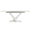 table céramique rectangulaire extensible-pied design-majdeltier-blanche 2 table ceramique rectangulaire extensible pied design majdeltier blanche 2