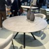 table ceramique ronde extensible petit format