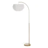 611604.webp Lampadaire Doré Suspension Plumes