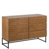 Commode-Marigni-6-tiroirs-frene-design-brutaliste-moderne-majdeltier Commode Marigni