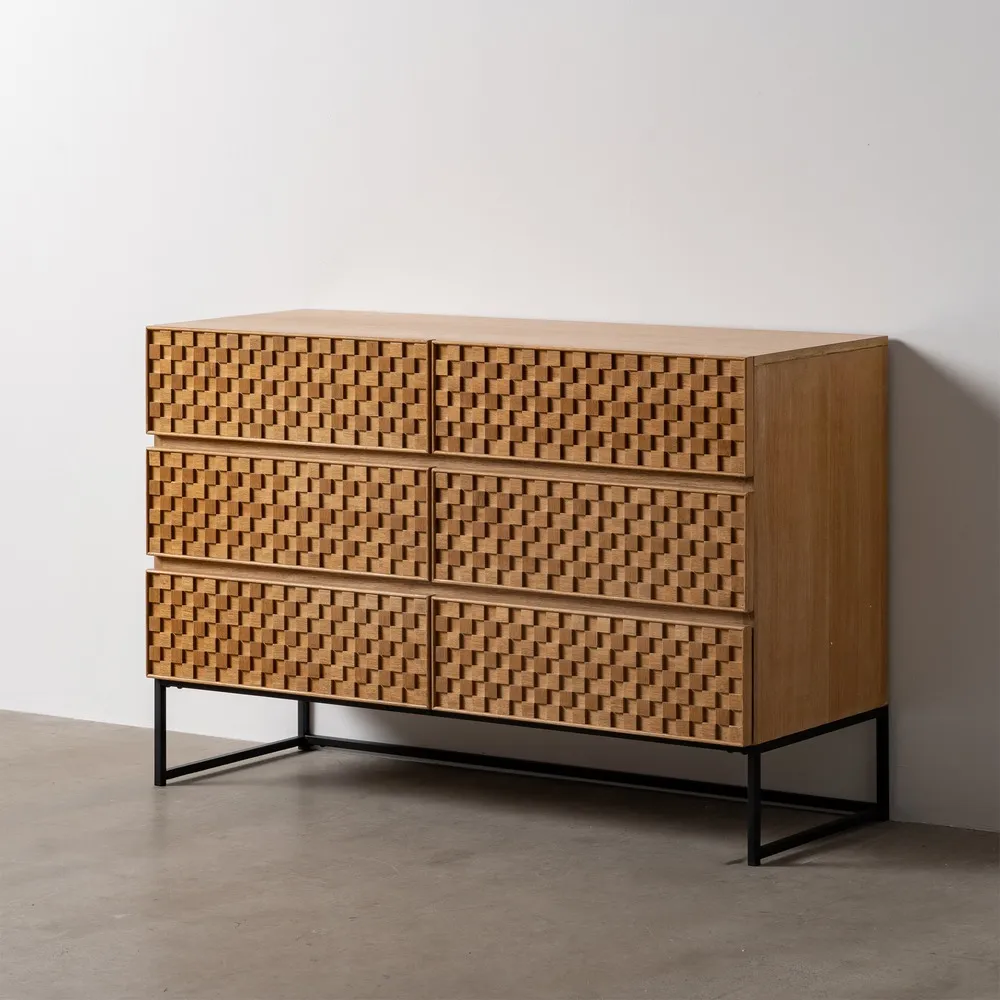 Commode-Marigni-6-tiroirs-frene-design-brutaliste-moderne-majdeltier-2 Commode Marigni 6 tiroirs frene design brutaliste moderne majdeltier 2