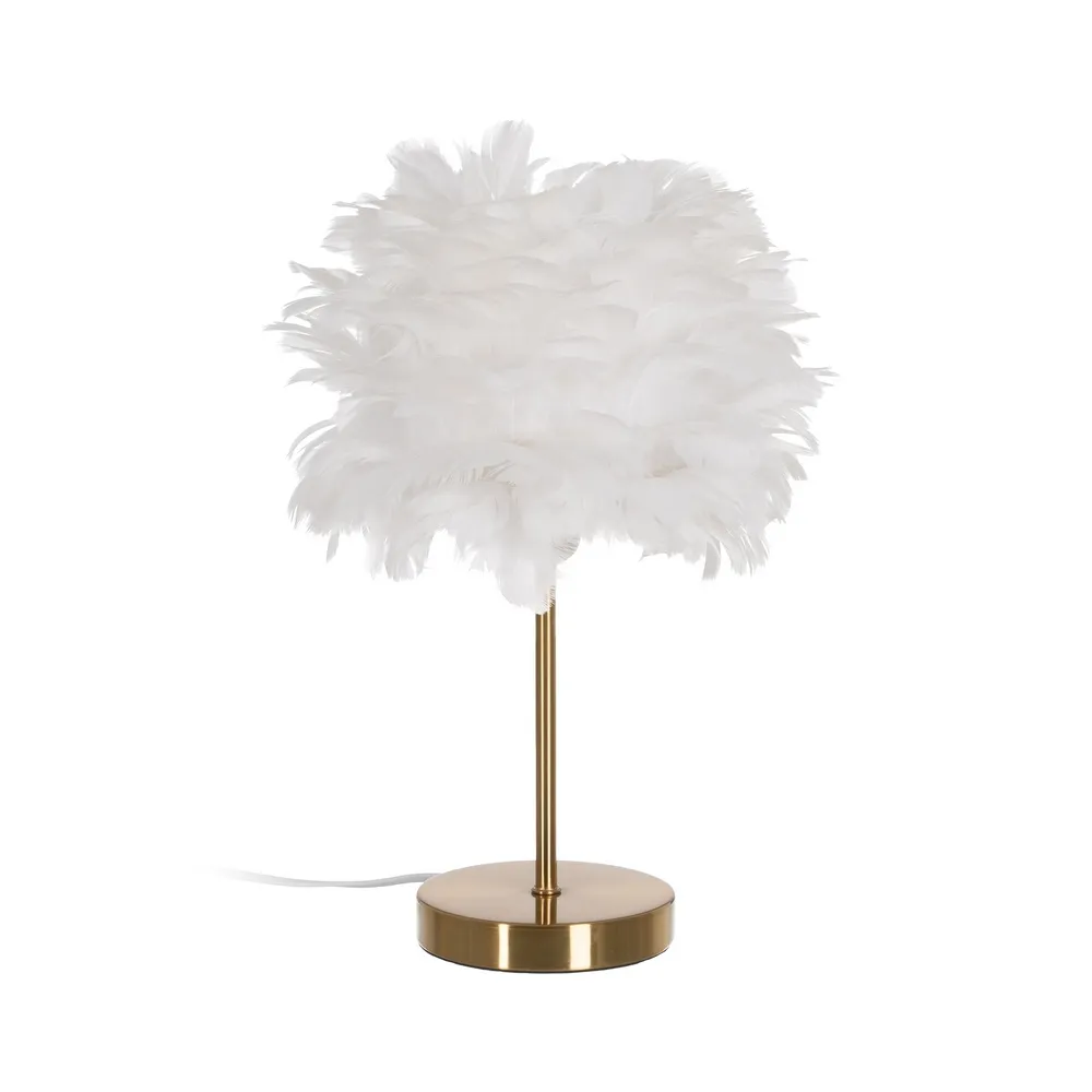 Lampe Plumes Blanches Lampe Plumes Blanches