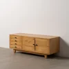 Le meuble TV Mina mindi cedre blanc vintage majdeltier 120cm
