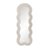 Miroir Dore Ondule Tissu boucle blanc 01 majdeltier