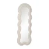 Miroir Dore Ondule Tissu boucle blanc 02