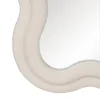 Miroir Dore Ondule Tissu boucle blanc 04