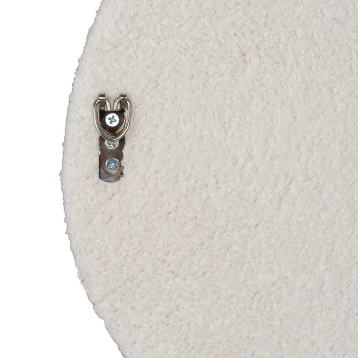 Miroir Dore Ondule Tissu boucle blanc 06