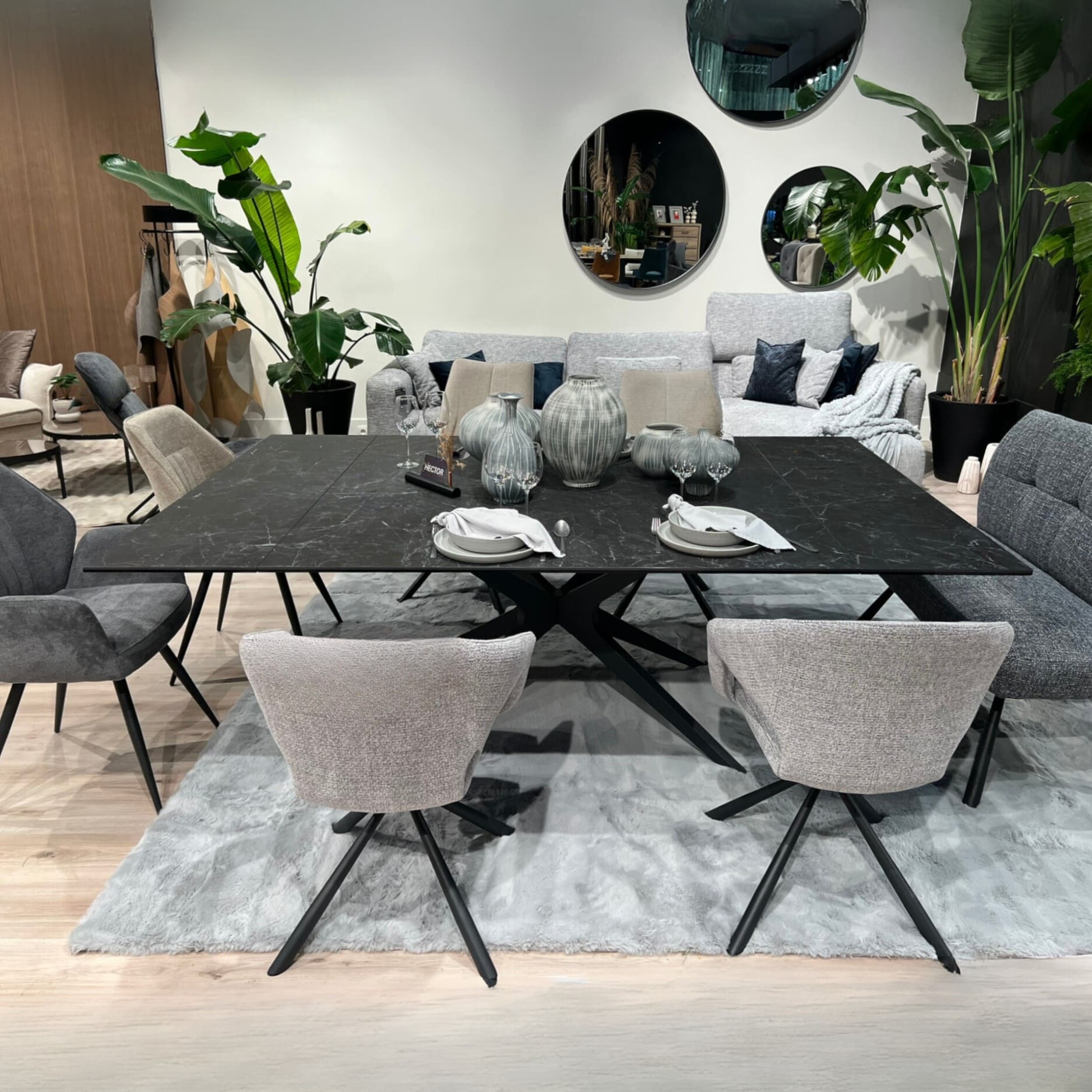 Table Carree Extensible En Ceramique Hector 140cm x 140cm majdeltier4
