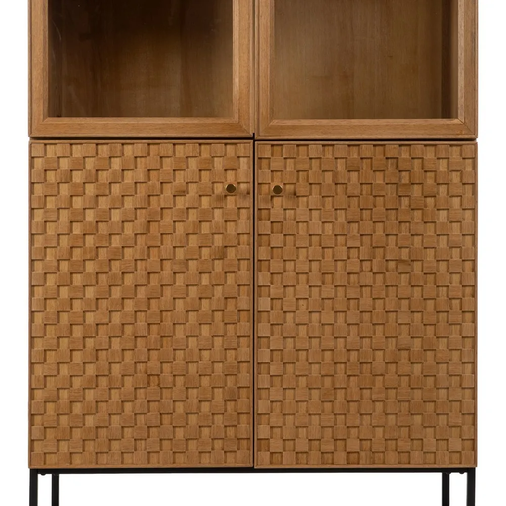 buffet-vitrine-marigni-frene-facade-damier-design-brutaliste-majdeltier-3 buffet vitrine marigni frene facade damier design brutaliste majdeltier 3