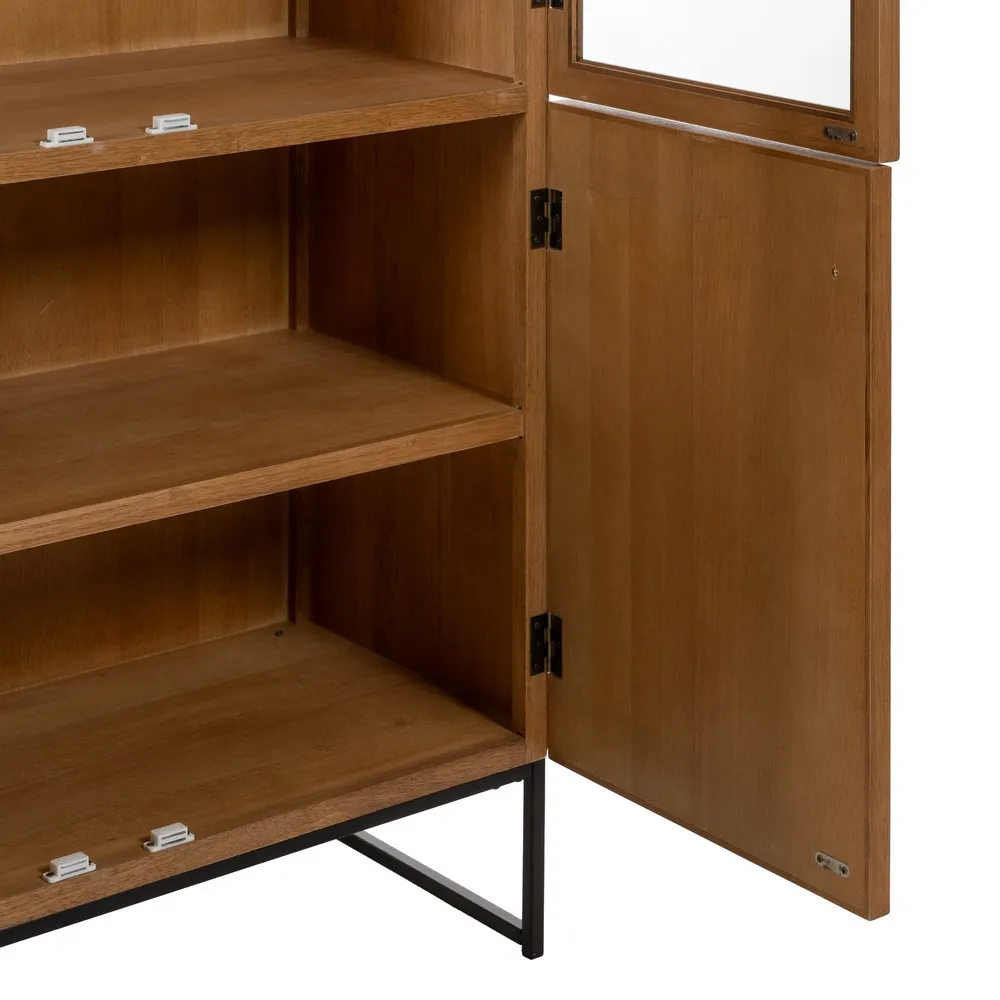 buffet-vitrine-marigni-frene-facade-damier-design-brutaliste-majdeltier-4 buffet vitrine marigni frene facade damier design brutaliste majdeltier 4