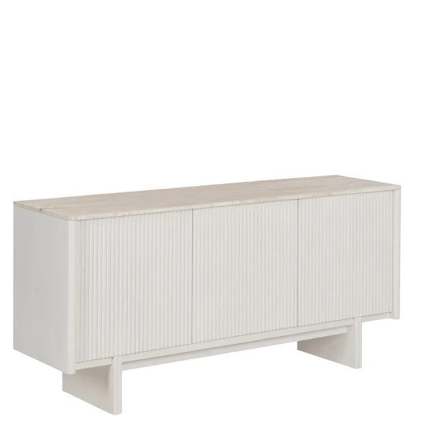 Buffet Blanc Plateau Travertin