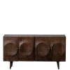 Buffet Circle-bois-massif-manguier-portes-sculptées-majdeltier-11 Buffet Circle bois massif manguier portes sculptees majdeltier 11