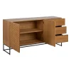Buffet-Marigni-design-brutaliste-damier-tiroirs-160cm-majdeltier-frene-3 Buffet Marigni design brutaliste damier tiroirs 160cm majdeltier frene 3
