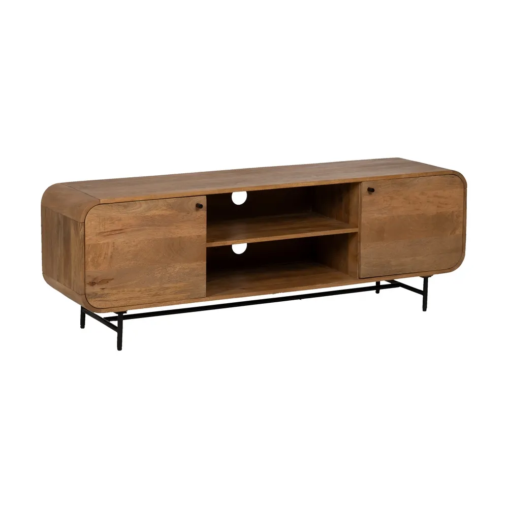 Meuble TV Marceau 160 cm meuble arrondi design manguier massif majdeltier 2