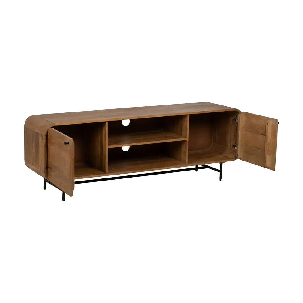 Meuble TV Marceau 160 cm meuble arrondi design manguier massif majdeltier 3