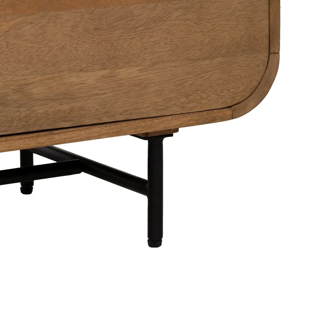 Meuble TV Marceau 160 cm meuble arrondi design manguier massif majdeltier 8