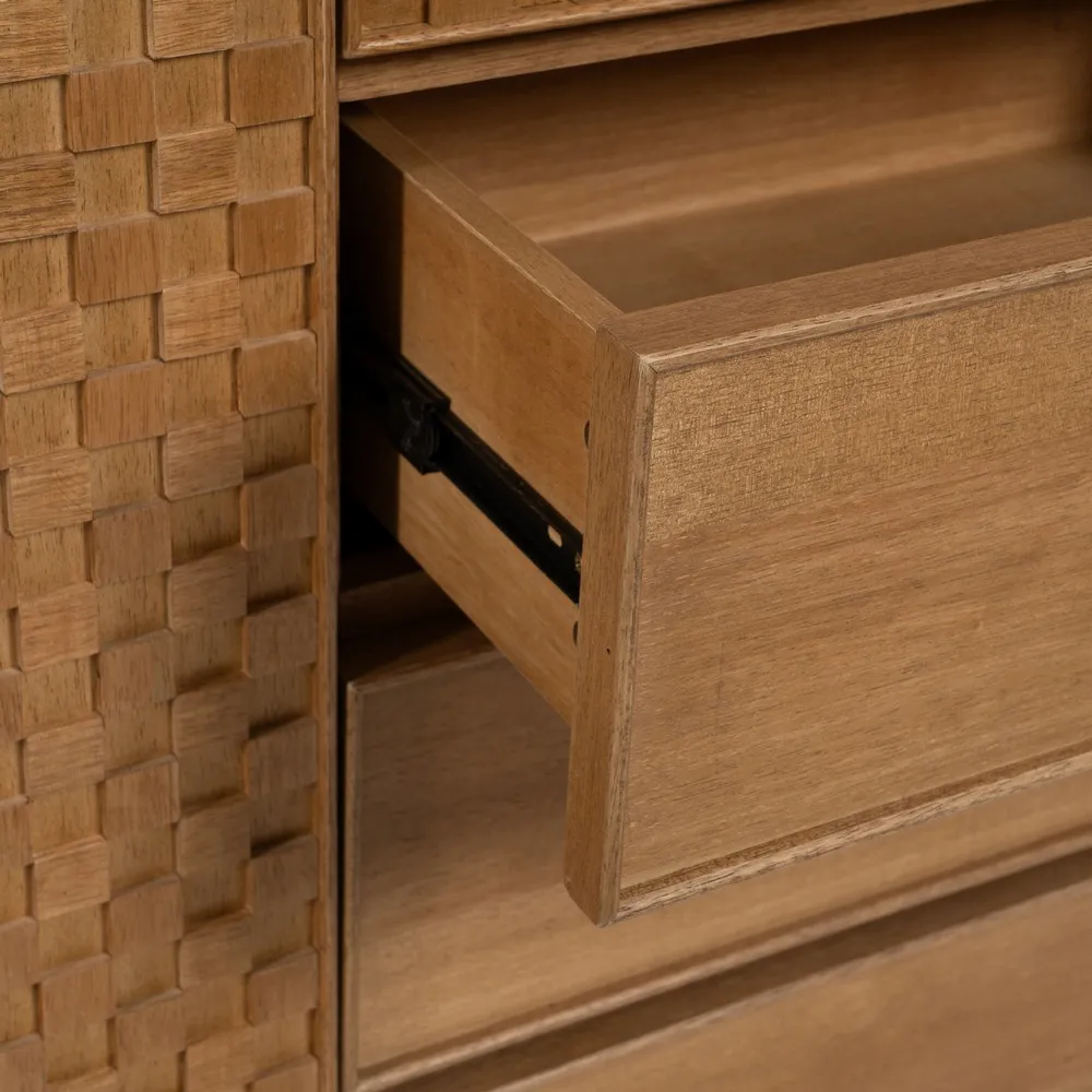 buffet armoire marigni frene facade damier design brutaliste majdeltier 5