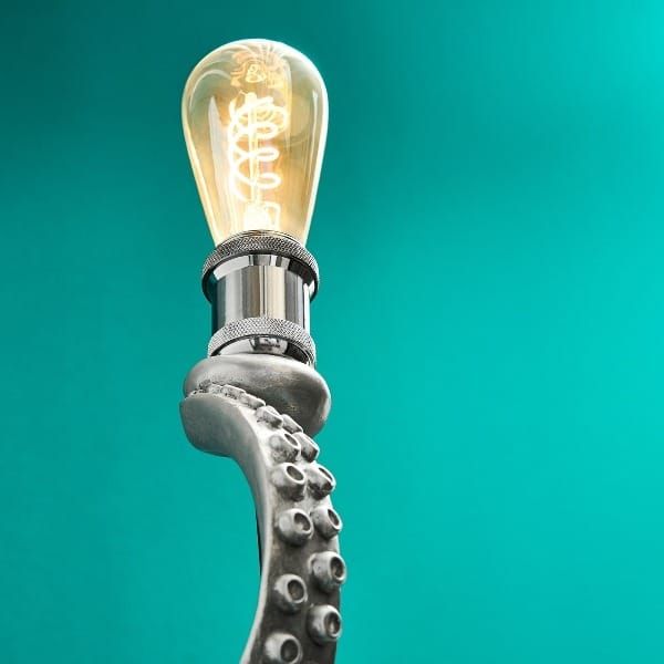 Lampe Poulpe Otto Octopus Argent