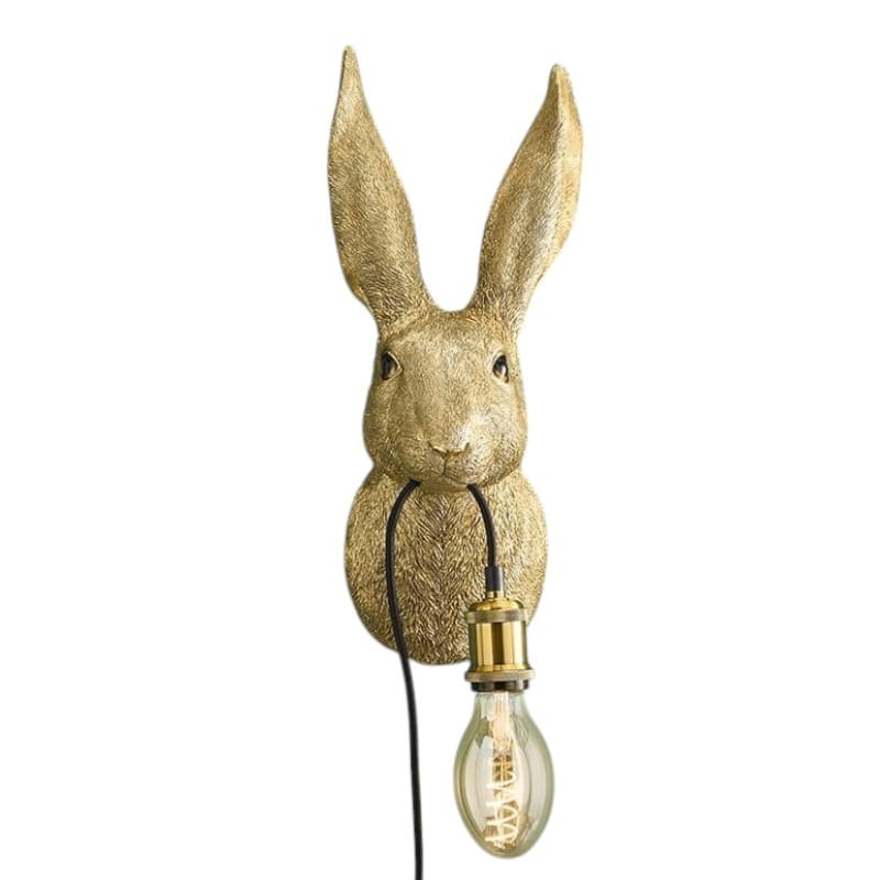 Applique Murale Lapin Hasi Or Applique Murale Lapin Hasi or