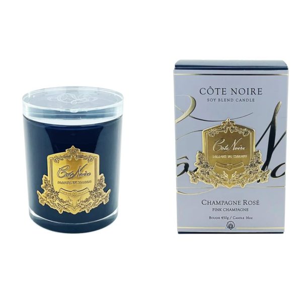 Bougie Parfumée Champagne Rosé Cote Noire