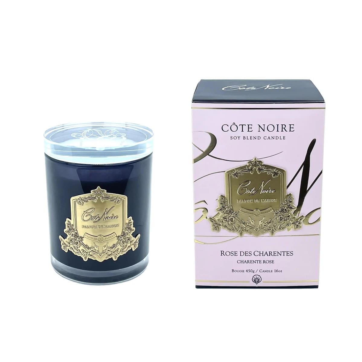Bougie Parfumée Rose Des Charentes Cote Noire-cire de soja-naturelle-majdeltier (1) Bougie Parfumée Rose Des Charentes Cote Noire