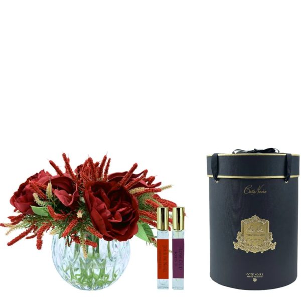Bouquet Parfumé de Roses et Lys Rouge