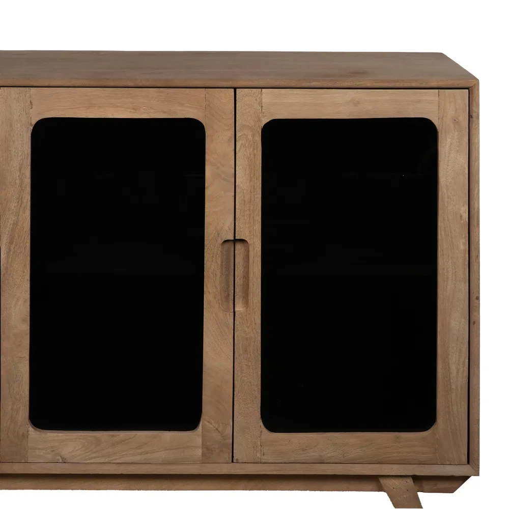 Buffet Bardy-manguier-massif-bois-naturel-retro-verre-teinté-noir-moderne-majdeltier-4 Buffet Bardy manguier massif bois naturel retro verre teinte noir moderne majdeltier 4