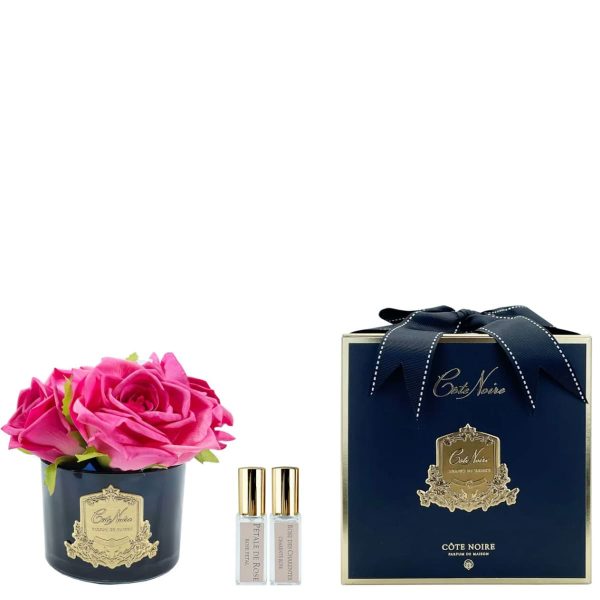 Côte Noire Bouquet De 5 Roses Magenta Parfumées