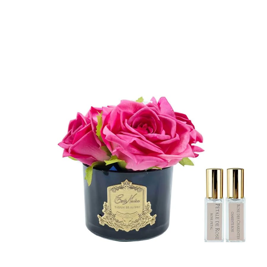 Côte Noire Bouquet De 5 Roses Magenta Parfumées-vase-noir-majdeltier-2 (1) Cote Noire Bouquet De 5 Roses Magenta Parfumees vase noir majdeltier 2 1