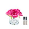 Côte Noire Bouquet De 5 Roses Magenta Parfumées-vase-transparent-majdeltier-2 (1) Cote Noire Bouquet De 5 Roses Magenta Parfumees vase transparent majdeltier 2 1