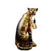 Grande Lampe Leopard noir et or-leopold-lampadaire-lampe de sol-majdeltier Grande Lampe Léopard noir et or – Édition Limitée