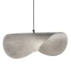 Suspension Originale Moderne En Métal Argenté-4 Suspension Originale Moderne En Métal Argenté