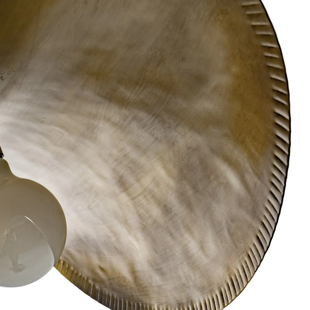 Suspension-Originale-Moderne-En-Métal-Doré-Patiné-majdeltier-courbé-3 Suspension Originale Moderne En Metal Dore Patine majdeltier courbe 3