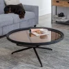 Table Basse Malo Ronde verre teinte champagne majdeltier 5