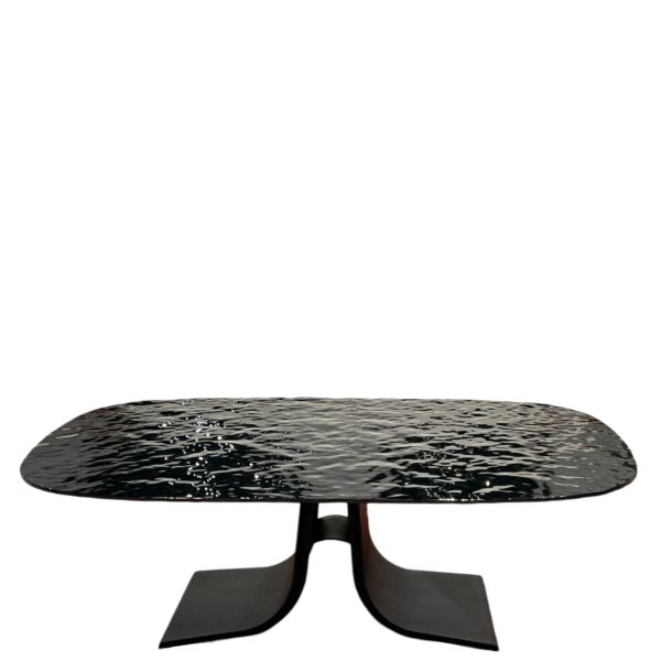 Table Basse Vogue En Verre Effet Martelé