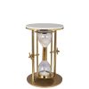 Table-d'Appoint-Sablier-Tempus-marbre-blanc Table d'Appoint Sablier Tempus : Un Bijou d'Élégance et de Design