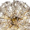 lustre cyntha fleur cristal facettes rond iconique dore bronze majdeltier 1
