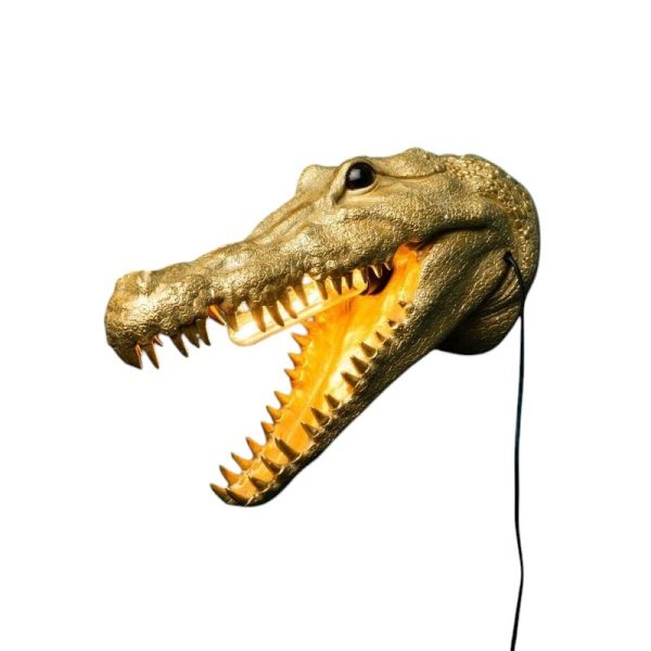 Applique Murale Crocodile Alberto Aligatore - Werns - Un luminaire spectaculaire et sauvage