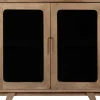 Buffet Bardy 2 Portes portes vitrees noir manguier massif majdeltier 4