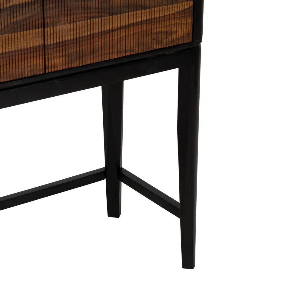 Buffet Haut Walter-bois-rainuré-palissandre-noir-majdeltier-10 Buffet Haut Walter bois rainure palissandre noir majdeltier 10