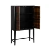 Buffet Haut Walter-bois-rainuré-palissandre-noir-majdeltier-3 Buffet Haut Walter bois rainure palissandre noir majdeltier 3