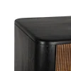 Buffet Haut Walter-bois-rainuré-palissandre-noir-majdeltier-4 Buffet Haut Walter bois rainure palissandre noir majdeltier 4