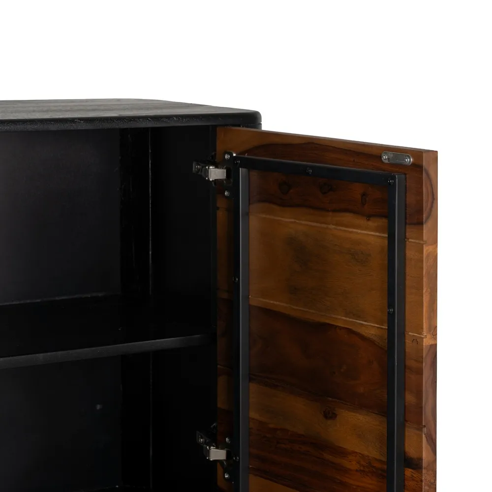 Buffet Haut Walter-bois-rainuré-palissandre-noir-majdeltier-6 Buffet Haut Walter bois rainure palissandre noir majdeltier 6