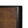 Buffet Haut Walter-bois-rainuré-palissandre-noir-majdeltier-8 Buffet Haut Walter bois rainure palissandre noir majdeltier 8
