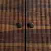 Buffet Haut Walter-bois-rainuré-palissandre-noir-majdeltier-9 Buffet Haut Walter bois rainure palissandre noir majdeltier 9