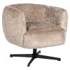 Fauteuil pivotant Estelle beige-1 Fauteuil Pivotant Estelle – Confort et Élégance Moderne