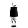 Grande Lampe Lapin Hiding Bunny Argent-2-majdeltier Grande Lampe Lapin Hiding Bunny Argent - Werns - Fantaisie et Élégance
