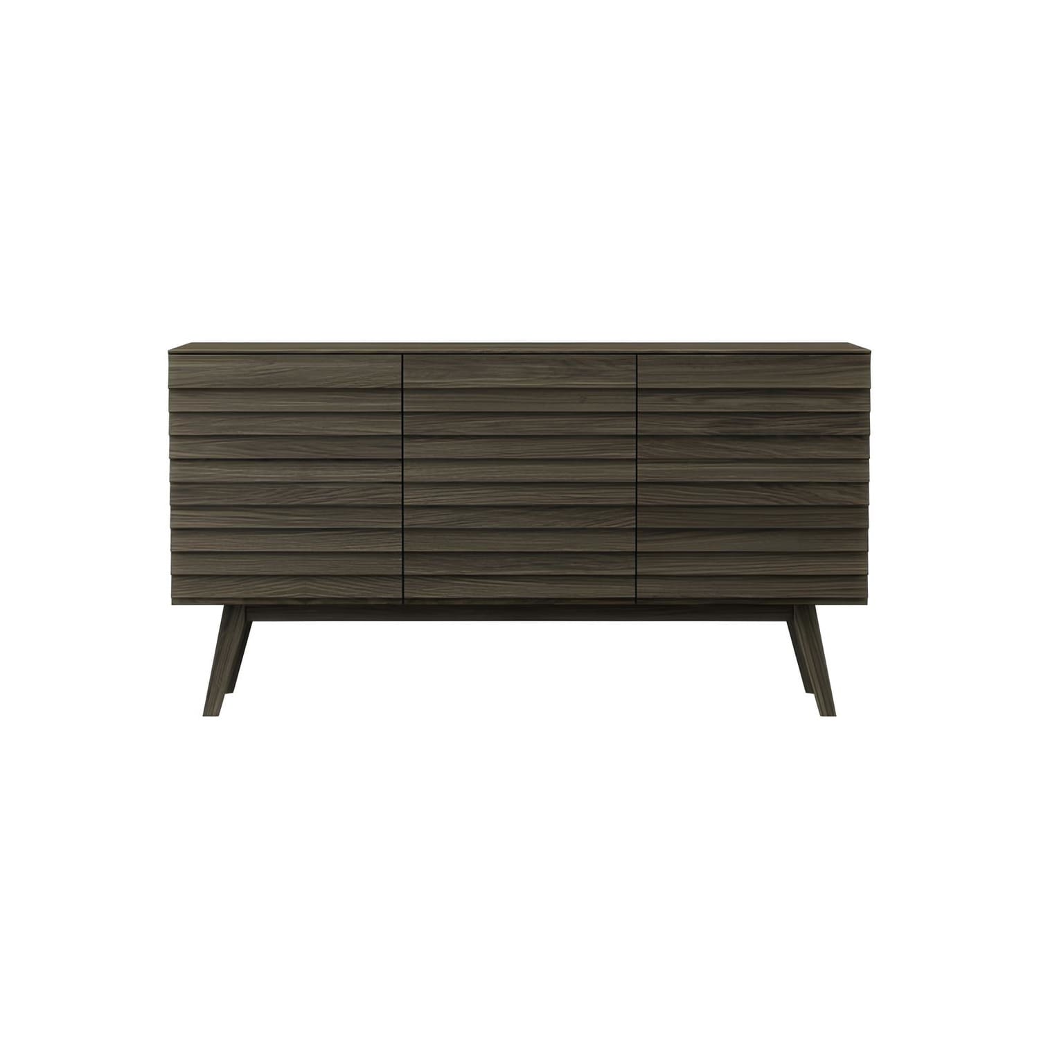 Petit Buffet Chene Fume CASO 777 buffet scandinave Chene fume 150cm collection CASO 777 pieds inclines massif design designer Steffensen Wurtz majdeltier 1 2