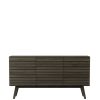 Petit Buffet Chene Fume CASO 777 buffet scandinave Chene fume 150cm collection CASO 777 pieds inclines massif design designer Steffensen Wurtz majdeltier 5
