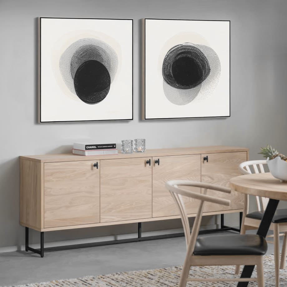 Buffet Chêne Embla 4 Portes - 200 cm-design-danois-bois-clair-majdeltier-2 (1) Buffet Chêne Embla 4 Portes - 200 cm – La Grandeur du Design Danois pour Votre Intérieur
